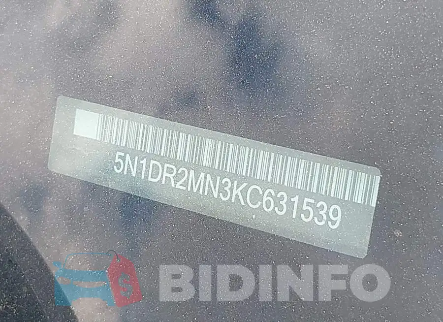 5N1DR2MN3KC631539 Photo# 17