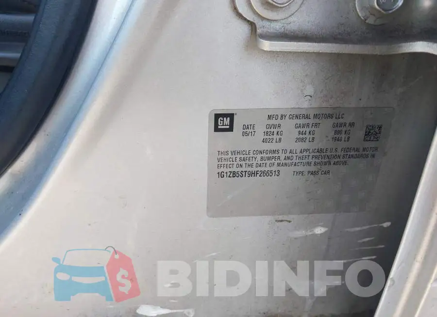 1G1ZB5ST9HF266513 Photo# 9