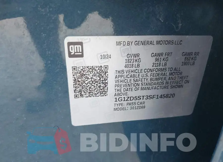 1G1ZD5ST3SF145820 Photo# 9