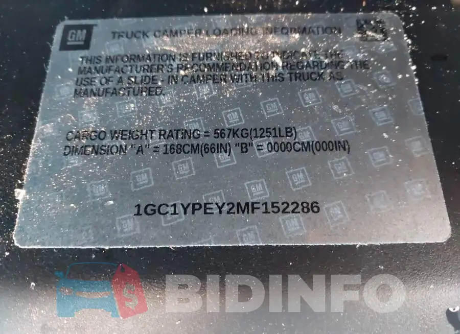1GC1YPEY2MF152286 Photo# 9