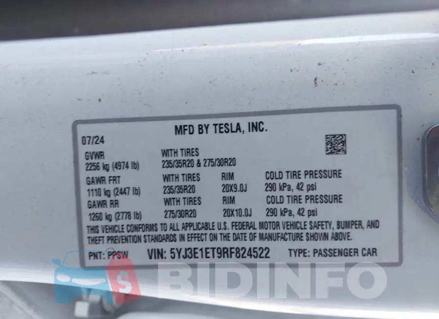 5YJ3E1ET9RF824522 Photo# 9