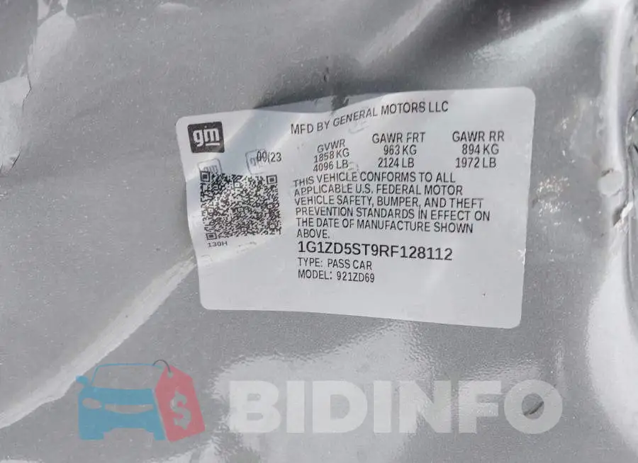 1G1ZD5ST9RF128112 Photo# 9