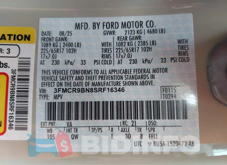3FMCR9BN8SRF16346 Photo# 9