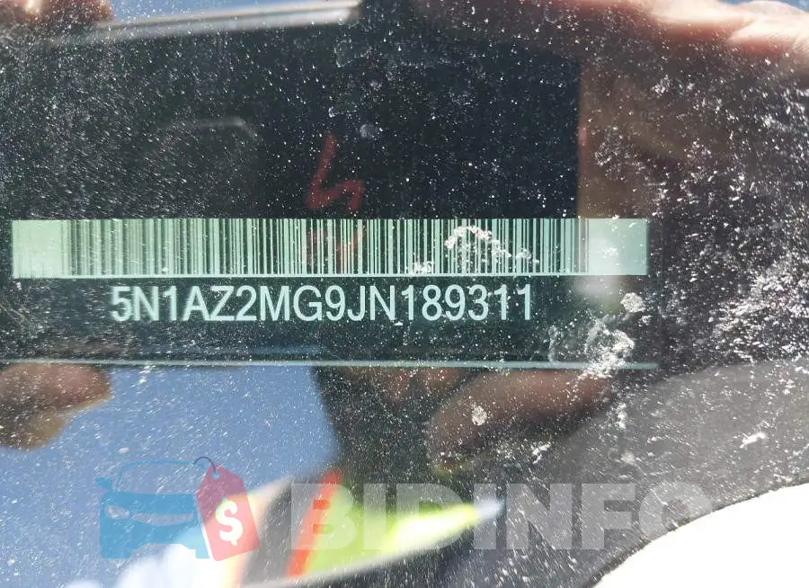 5N1AZ2MG9JN189311 Photo# 9