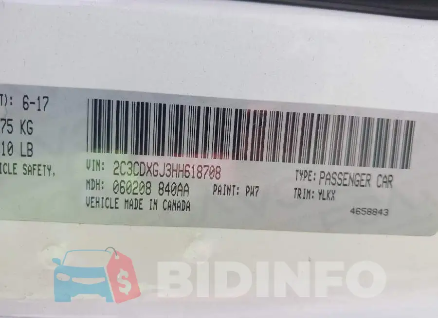 2C3CDXGJ3HH618708 Photo# 9