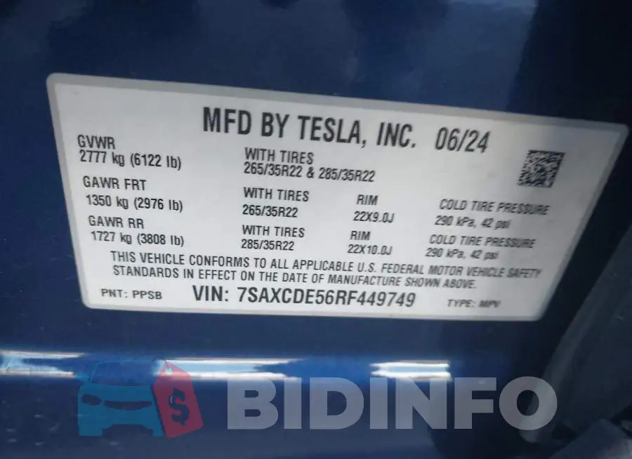 7SAXCDE56RF449749 Photo# 8