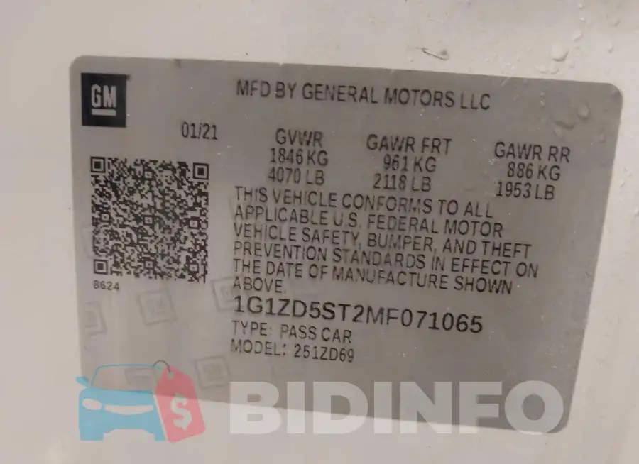 1G1ZD5ST2MF071065 Photo# 9