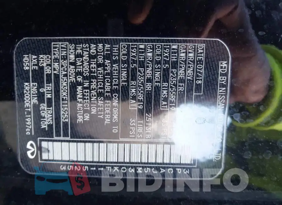 3PCAJ5M30KF115253 Photo# 9
