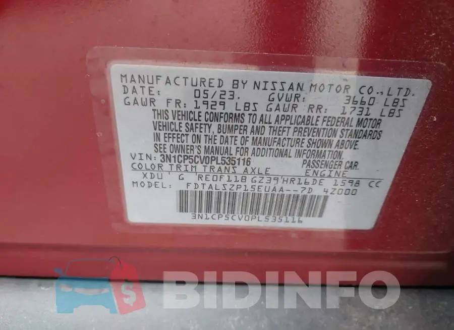 3N1CP5CV0PL535116 Photo# 9
