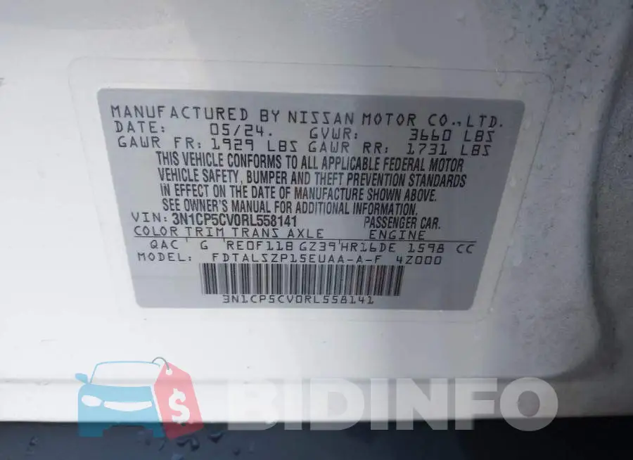 3N1CP5CV0RL558141 Photo# 9