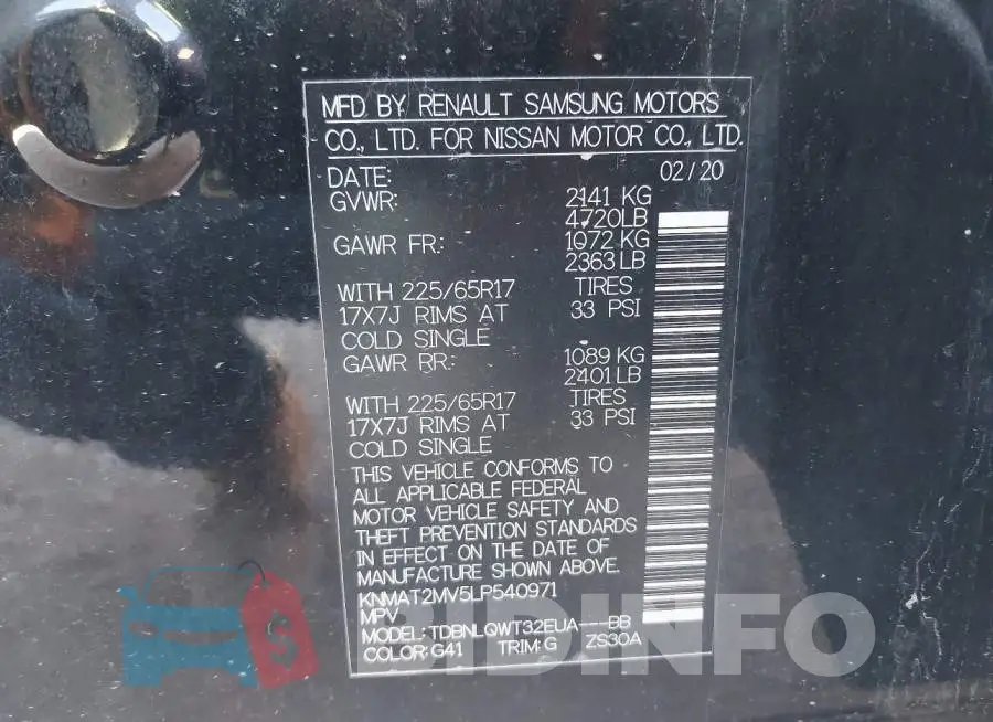 KNMAT2MV5LP540971 Photo# 9