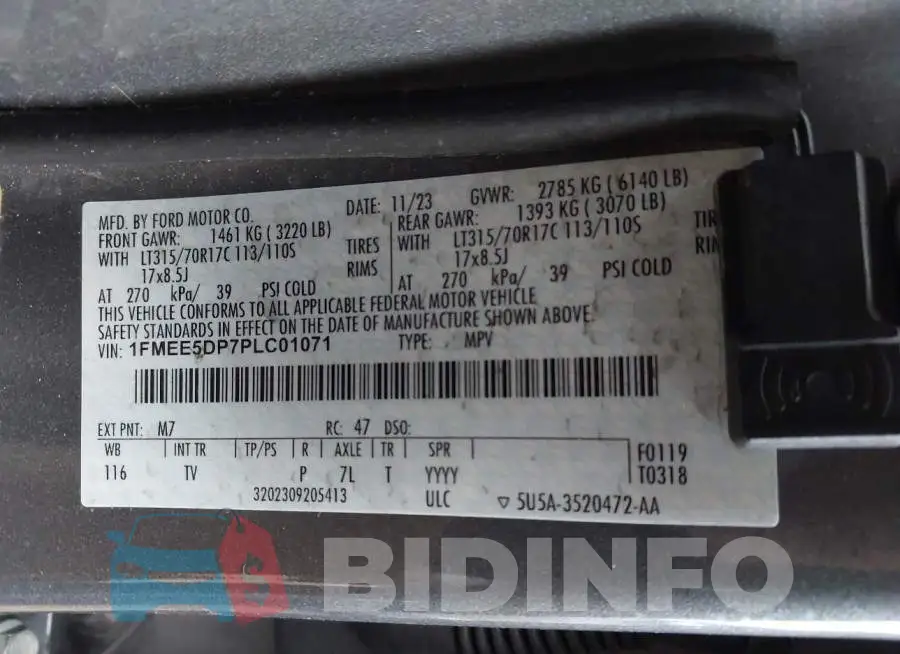1FMEE5DP7PLC01071 Photo# 9