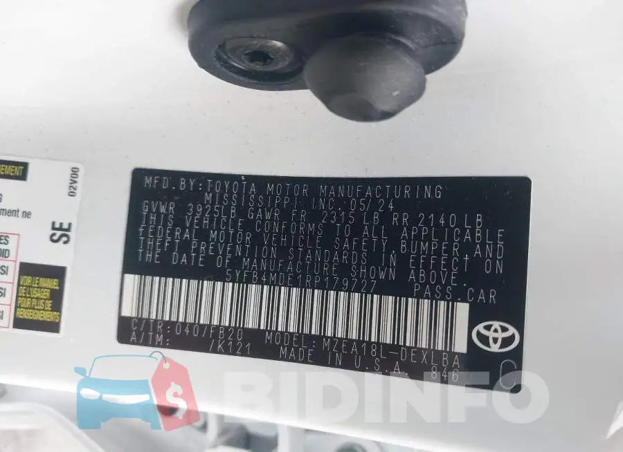 5YFB4MDE1RP179727 Photo# 9