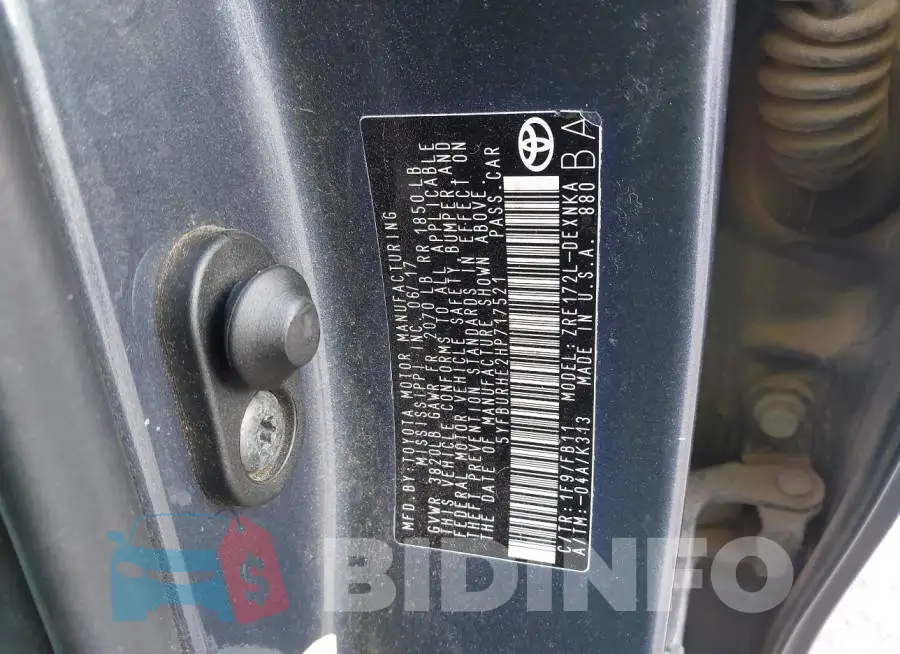5YFBURHE2HP717521 Photo# 9