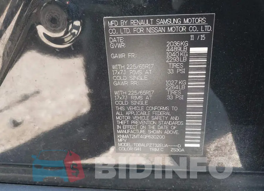 KNMAT2MT4GP630200 Photo# 9
