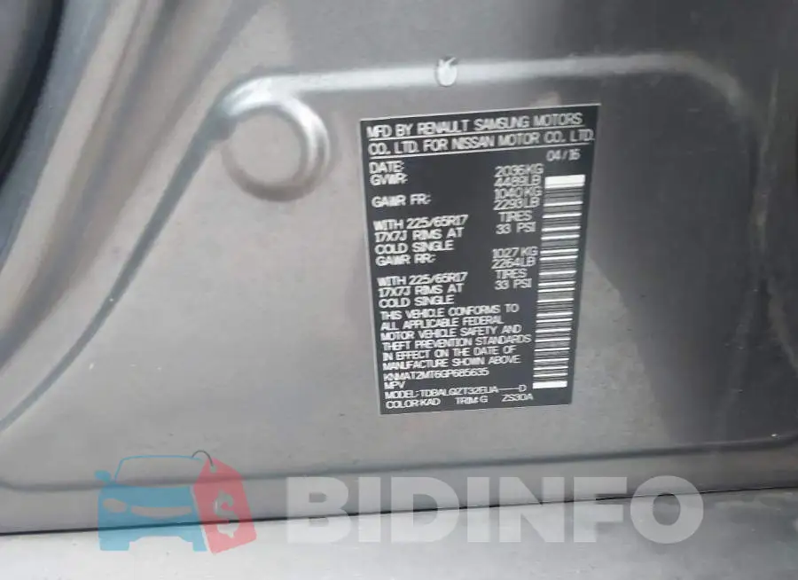KNMAT2MT6GP685635 Photo# 9