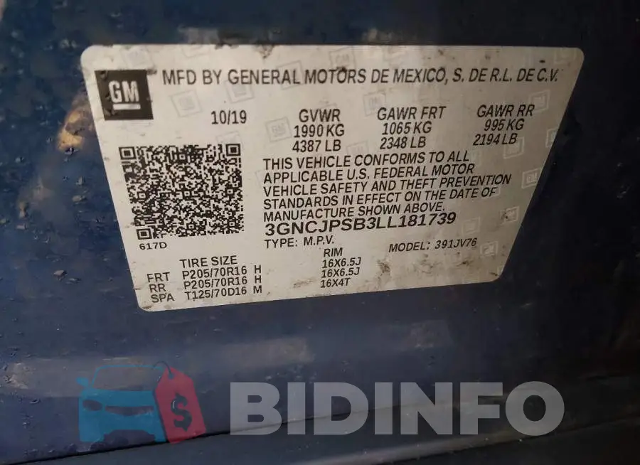 3GNCJPSB3LL181739 Photo# 9