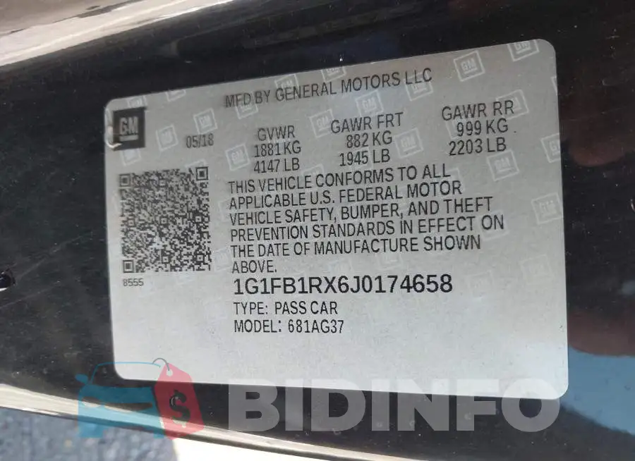 1G1FB1RX6J0174658 Photo# 9