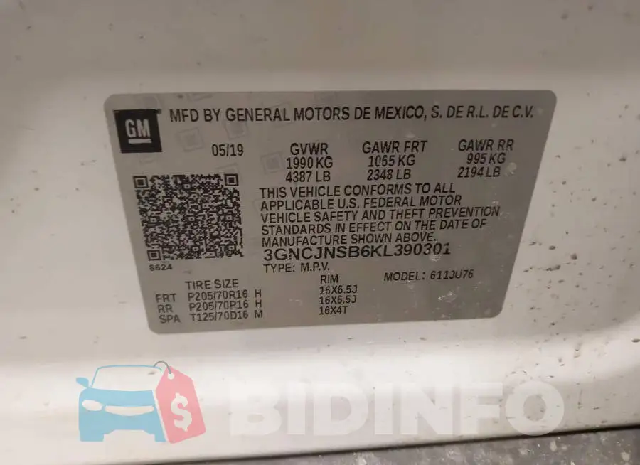 3GNCJNSB6KL390301 Photo# 9