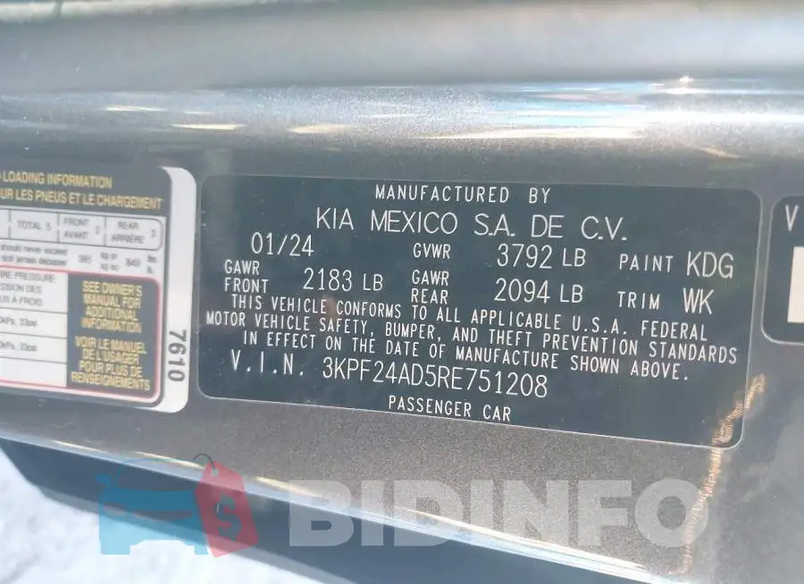 3KPF24AD5RE751208 Photo# 9