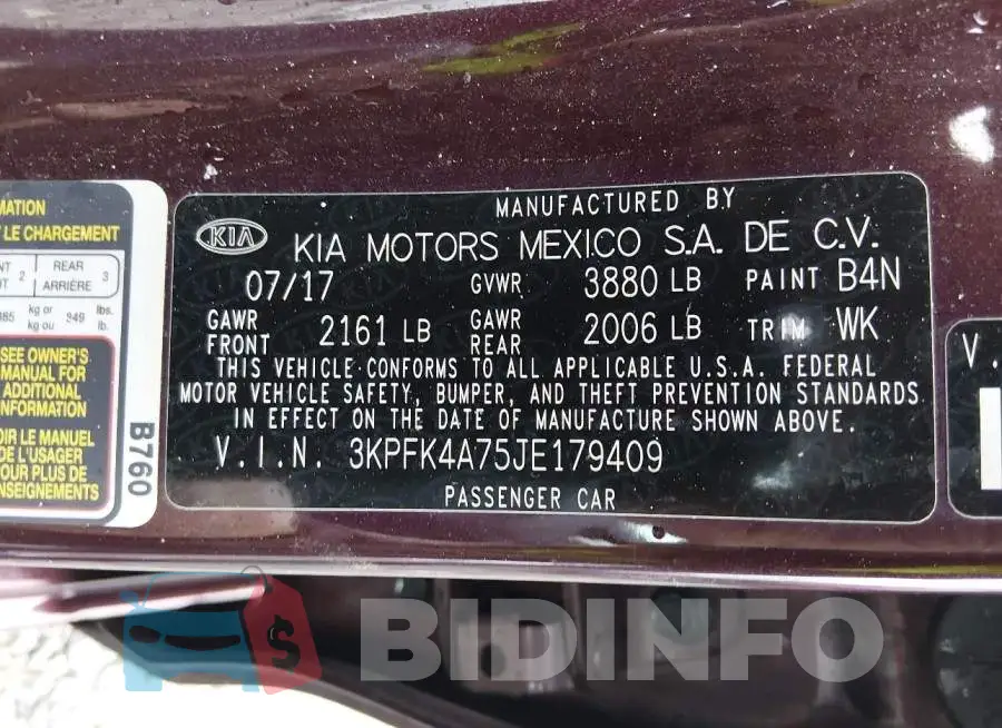3KPFK4A75JE179409 Photo# 9