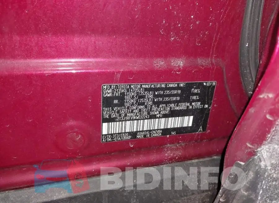 2T3J1RFV9KW032243 Photo# 9