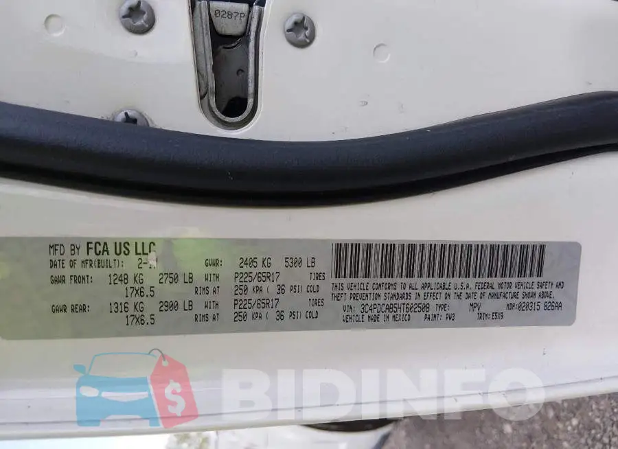 3C4PDCAB5HT602508 Photo# 9