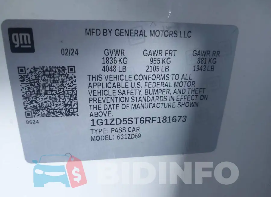1G1ZD5ST6RF181673 Photo# 9