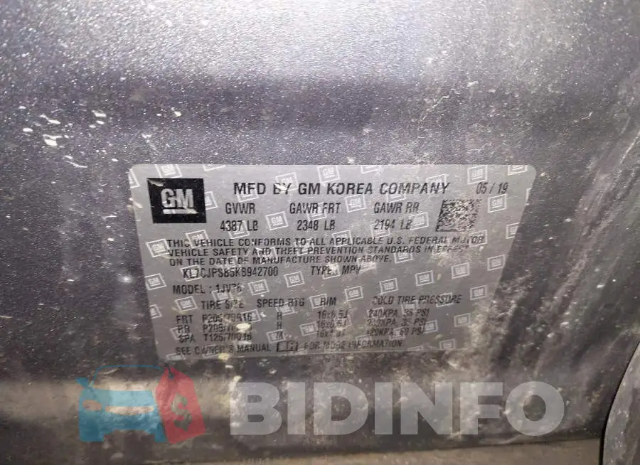 KL7CJPSB5KB942700 Photo# 9