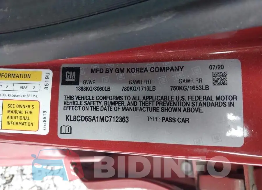 KL8CD6SA1MC712363 Photo# 9