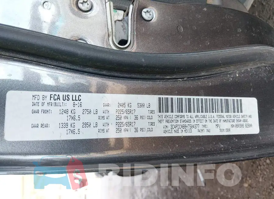 3C4PDCAB8HT504377 Photo# 9