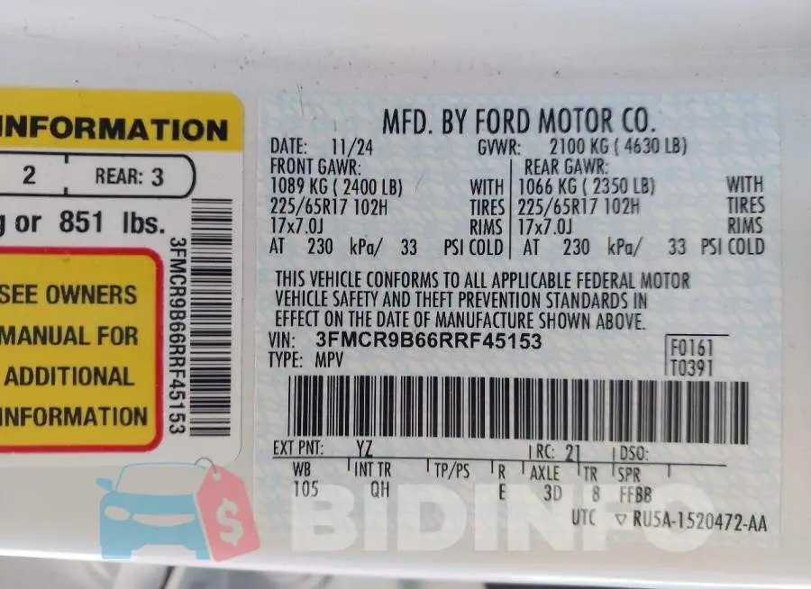 3FMCR9B66RRF45153 Photo# 9