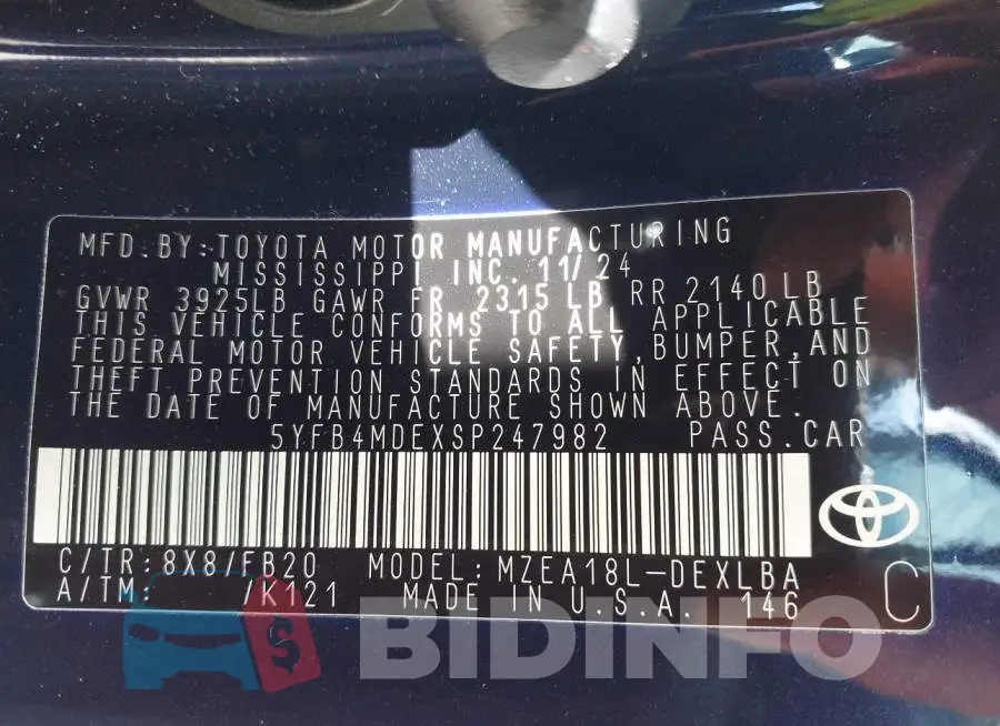 5YFB4MDEXSP247982 Photo# 9