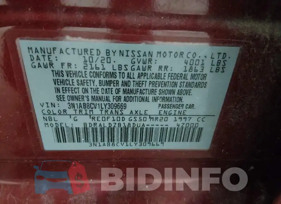 3N1AB8CV1LY309669 Photo# 9