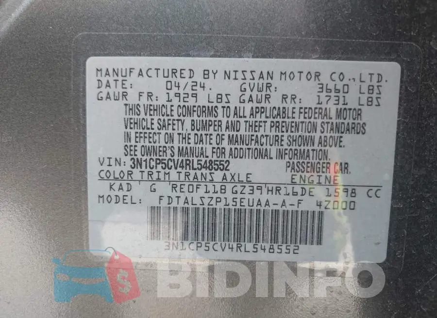 3N1CP5CV4RL548552 Photo# 9