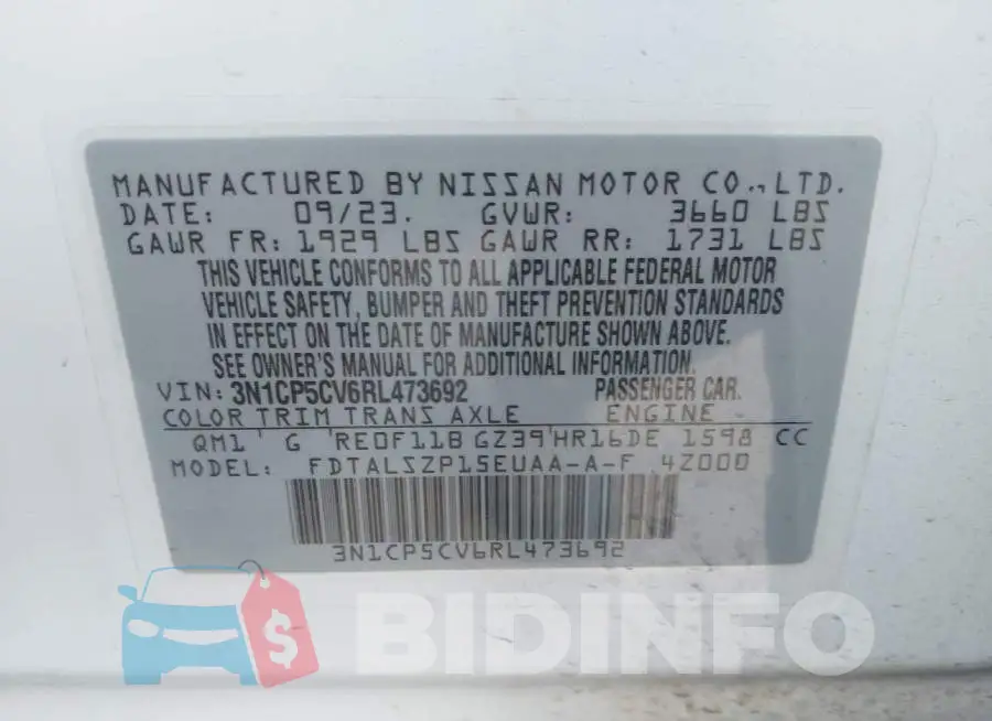 3N1CP5CV6RL473692 Photo# 9