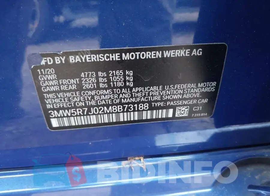 3MW5R7J02M8B73188 Photo# 9