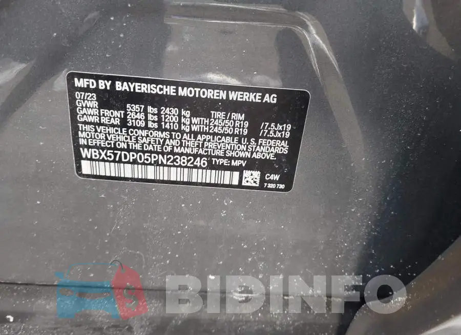 WBX57DP05PN238246 Photo# 9