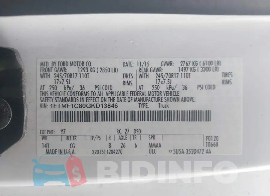 1FTMF1C80GKD13846 Photo# 9