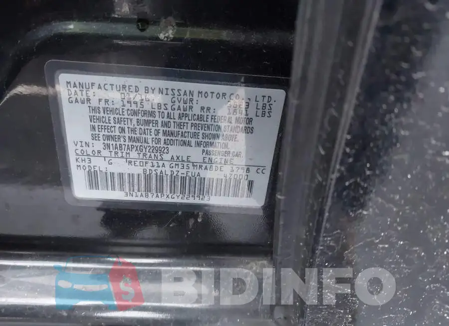 3N1AB7APXGY229923 Photo# 9