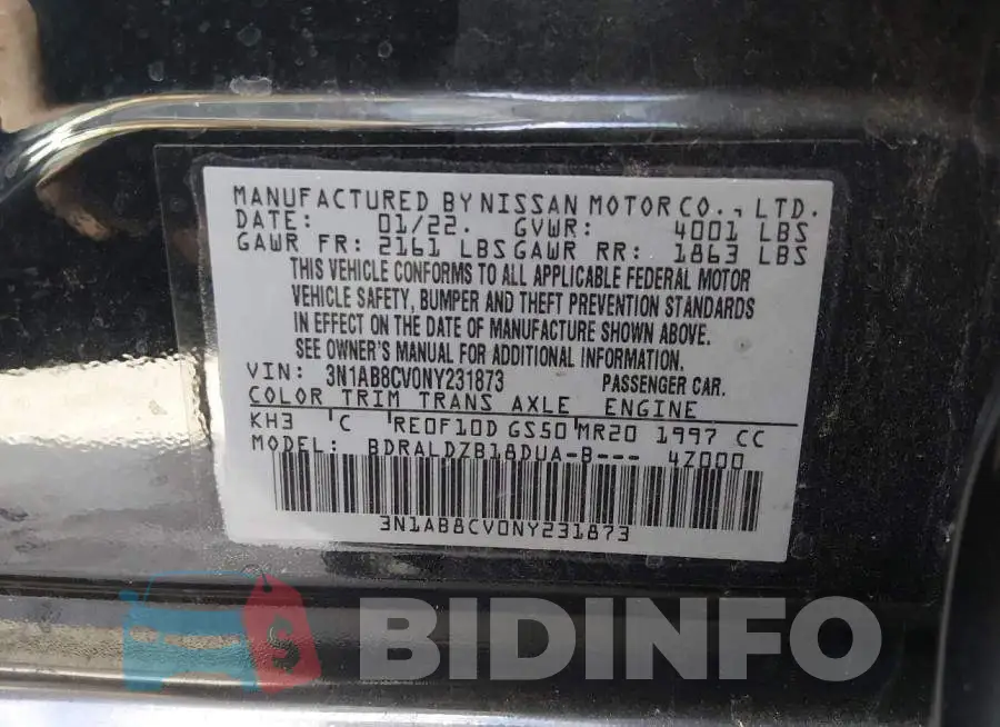 3N1AB8CV0NY231873 Photo# 9