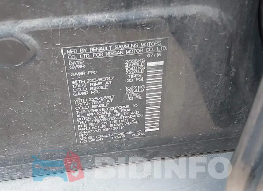 KNMAT2MT3GP720714 Photo# 9