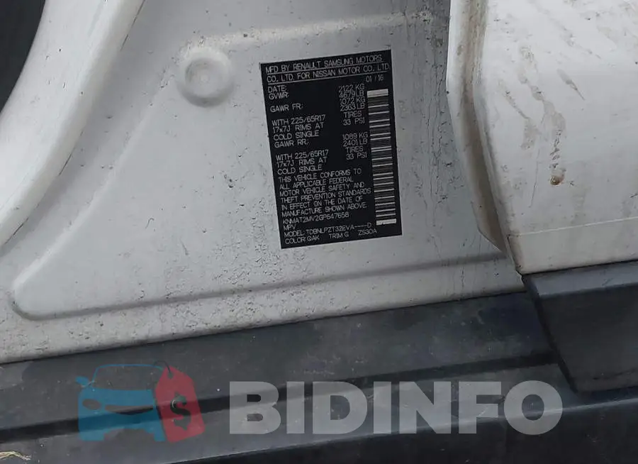 KNMAT2MV2GP647658 Photo# 9