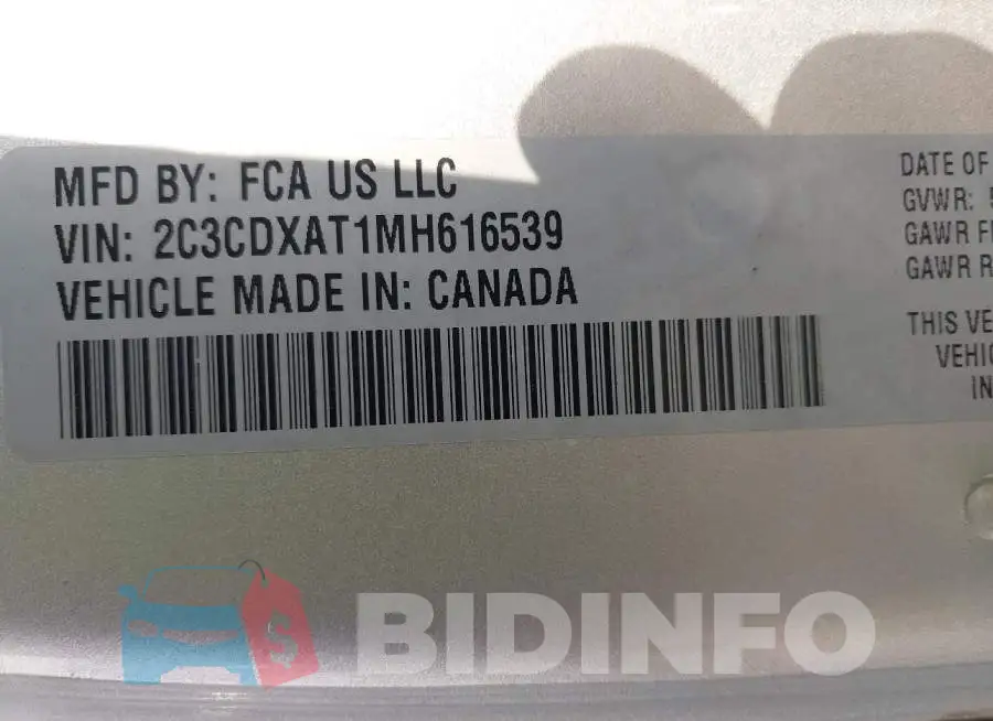 2C3CDXAT1MH616539 Photo# 9