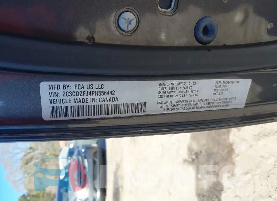 2C3CDZFJ4PH556442 Photo# 9