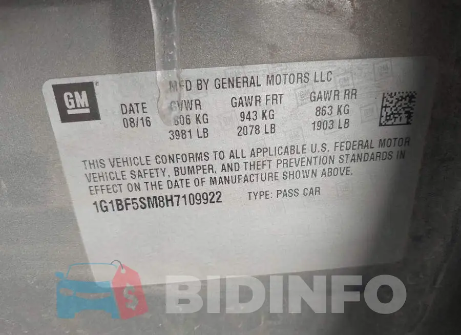 1G1BF5SM8H7109922 Photo# 9