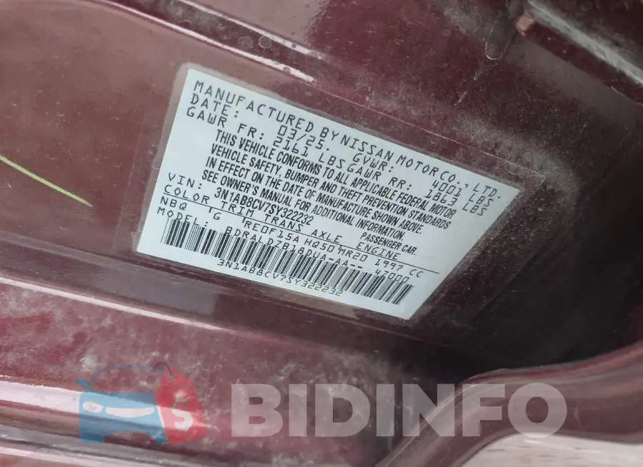 3N1AB8CV7SY322232 Photo# 9