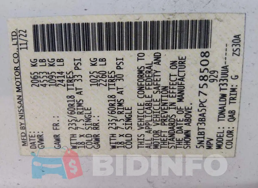 5N1BT3BA5PC758508 Photo# 9
