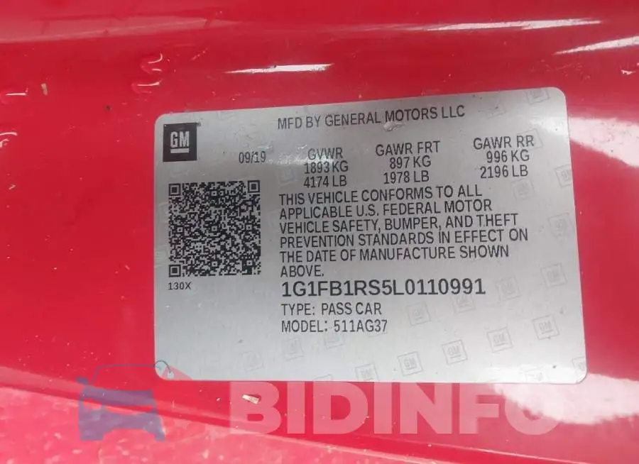 1G1FB1RS5L0110991 Photo# 9