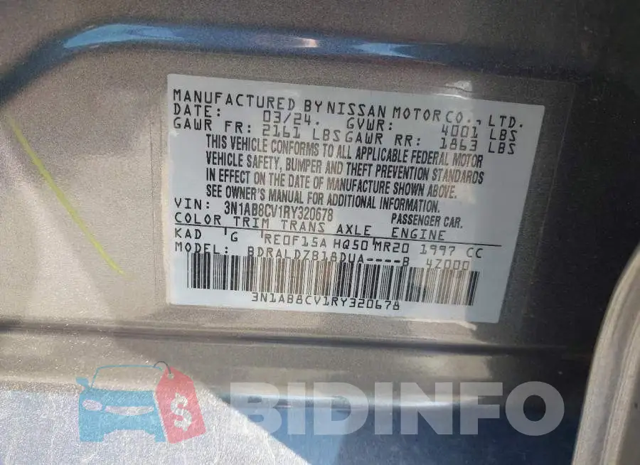 3N1AB8CV1RY320678 Photo# 9